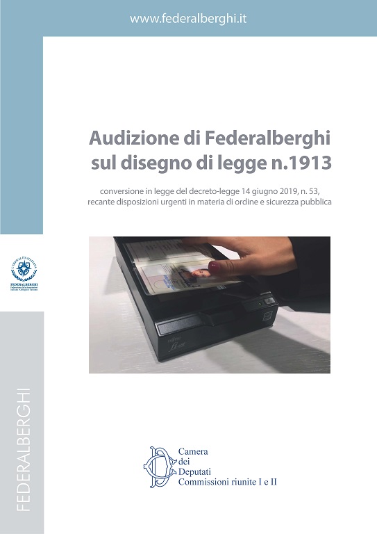 copertina audizione di Federalberghi sul ddl n 1913_01
